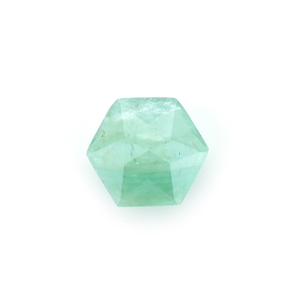 EMERALD CUT HEXAGON (MEDIUM/OPAQUE WITH SOME BLACK SPOTS) 4.50X4.50 MM MM 0.4 Cts.