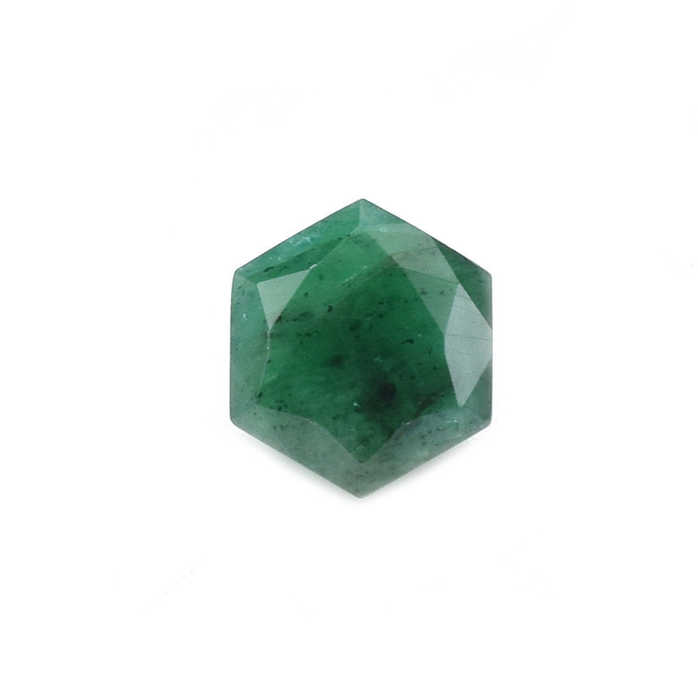 EMERALD CUT HEXAGON (DARK/WITH SOME BLACK SPOTS) 5.50X5.50 MM 0.6 Cts.