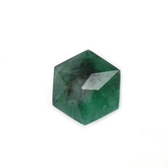 EMERALD CUT HEXAGON (DARK/WITH SOME BLACK SPOTS) 5.50X5.50 MM 0.6 Cts.