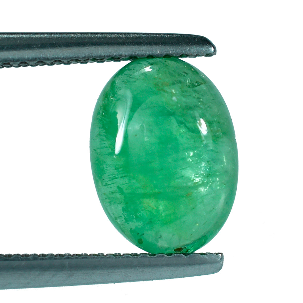 EMERALD OVAL CAB 10.50X7.50MM 2.37 Cts.