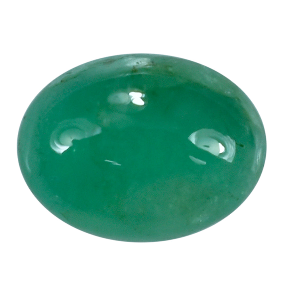 EMERALD OVAL CAB 10.50X8MM 2.97 Cts.