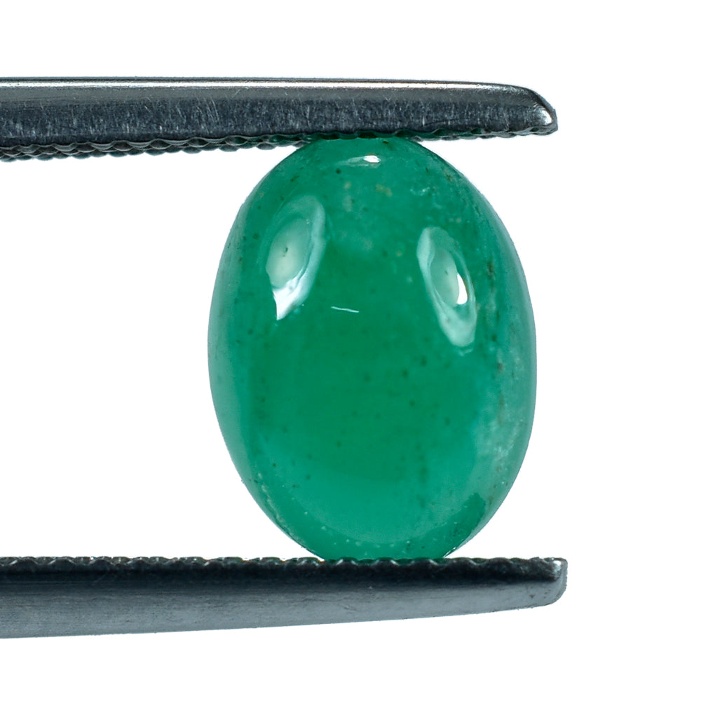 EMERALD OVAL CAB 10X7.50MM 2.20 Cts.