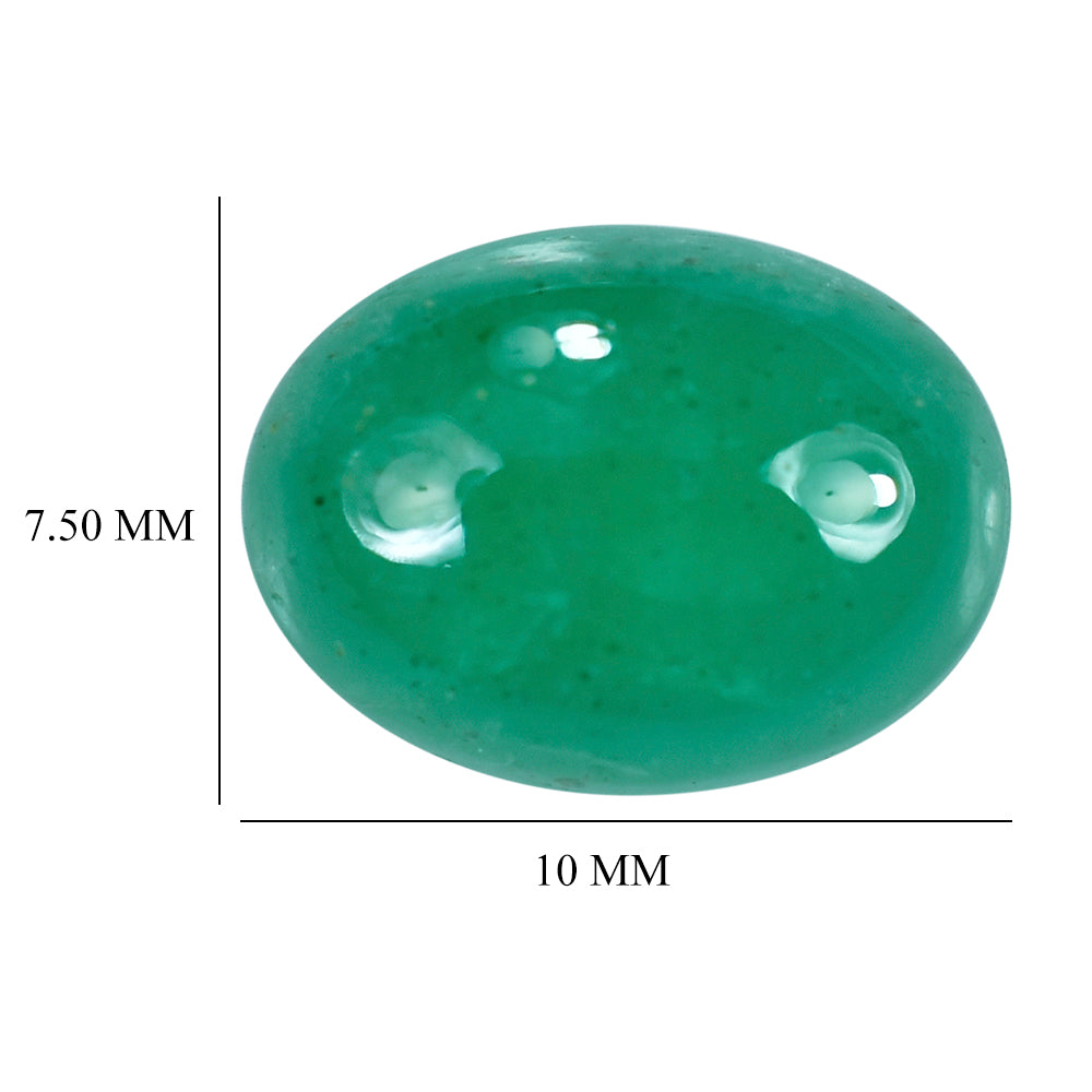 EMERALD OVAL CAB 10X7.50MM 2.20 Cts.