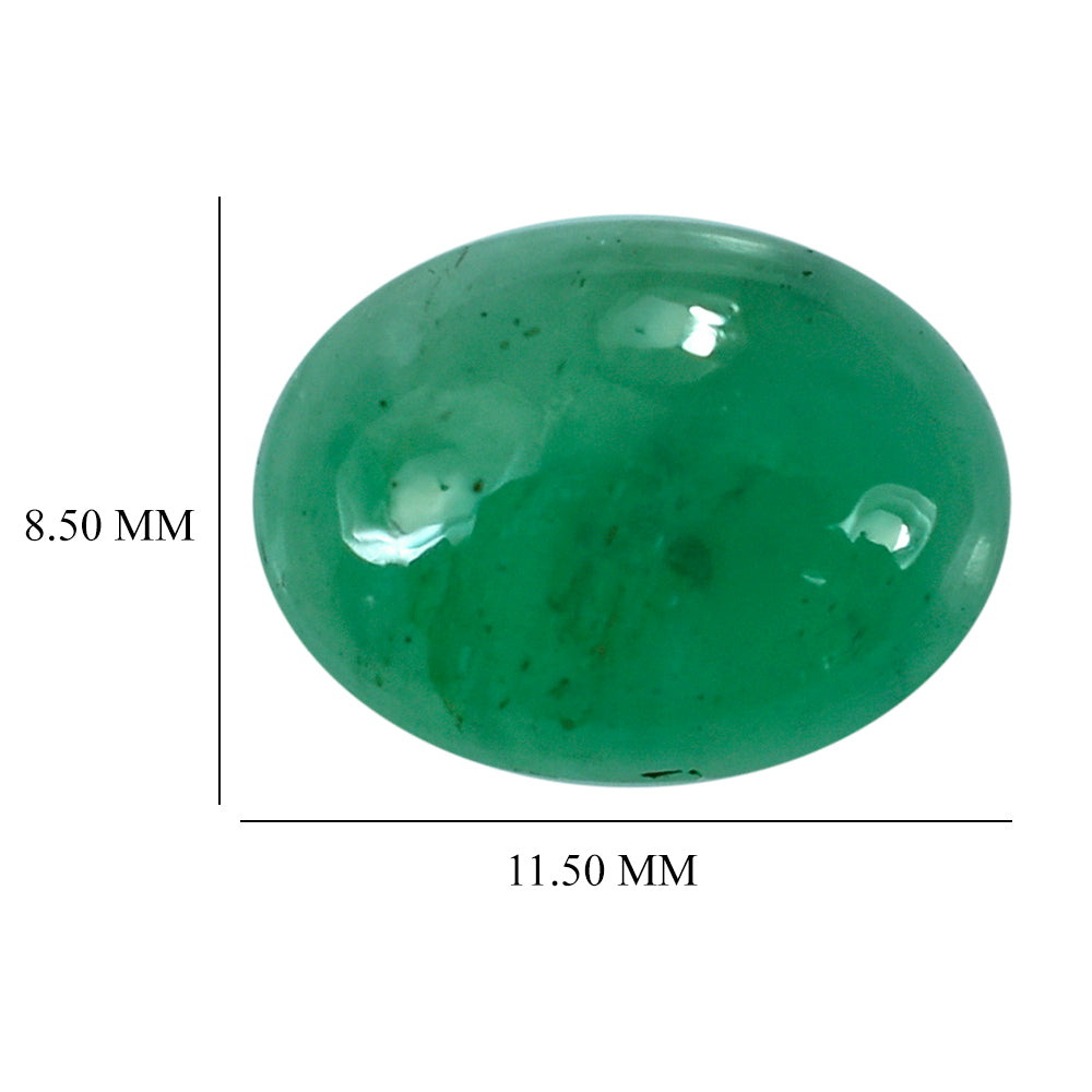 EMERALD OVAL CAB 11.50X8.50MM 3.30 Cts.