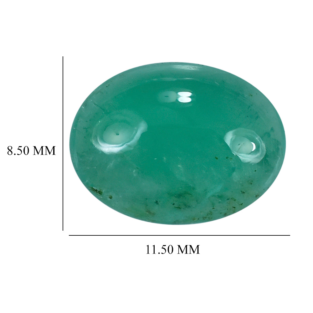 EMERALD OVAL CAB 11.50X8.50MM 2.75 Cts.