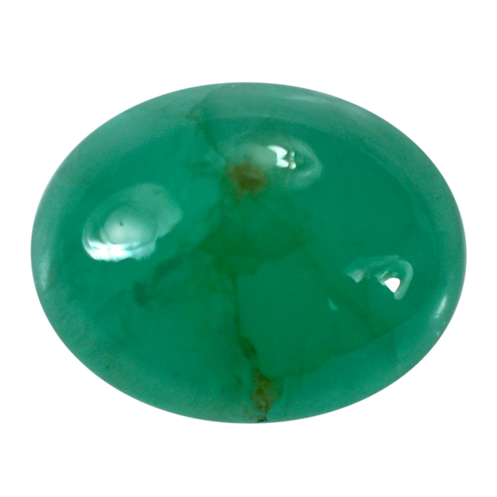 EMERALD OVAL CAB 11X9MM 3.43 Cts.