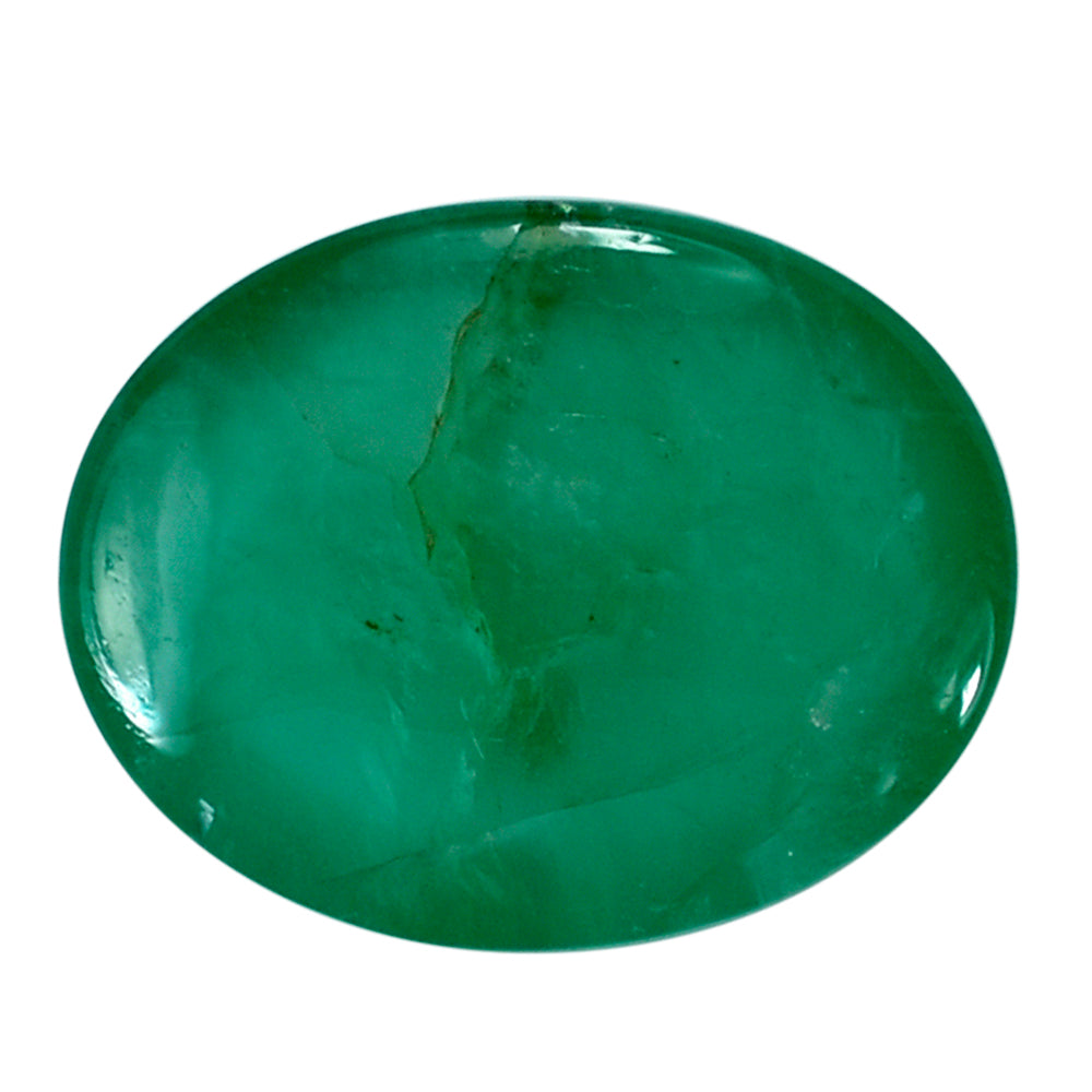 EMERALD OVAL CAB 11X9MM 3.43 Cts.
