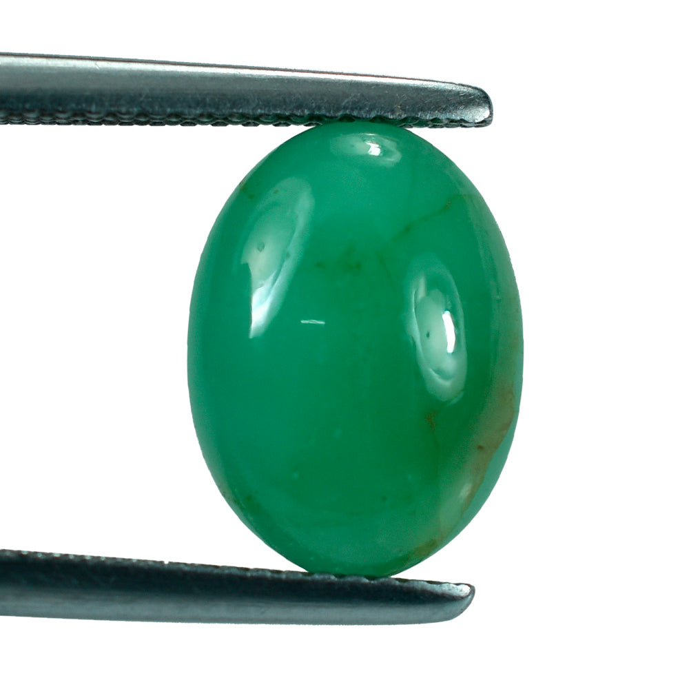EMERALD OVAL CAB 12.50X9MM 4.06 Cts.