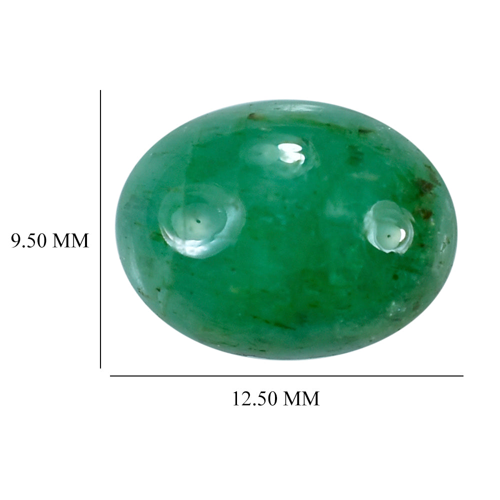 EMERALD OVAL CAB 12.50X9.50MM 4.51 Cts.