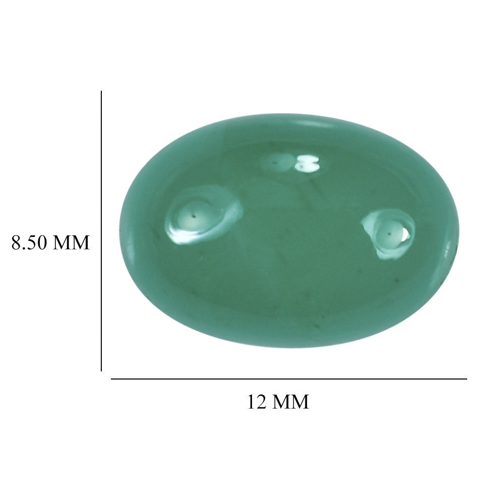 EMERALD OVAL CAB 12X8.50MM 3.83 Cts.