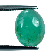 EMERALD OVAL CAB 14X11MM 6.38 Cts.