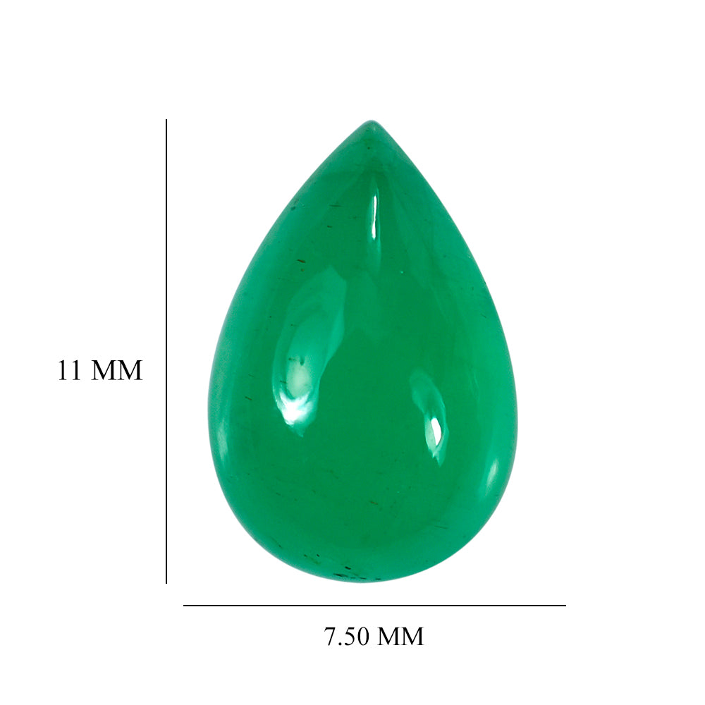 EMERALD PEAR CAB 11X7.50MM 2.55 Cts.
