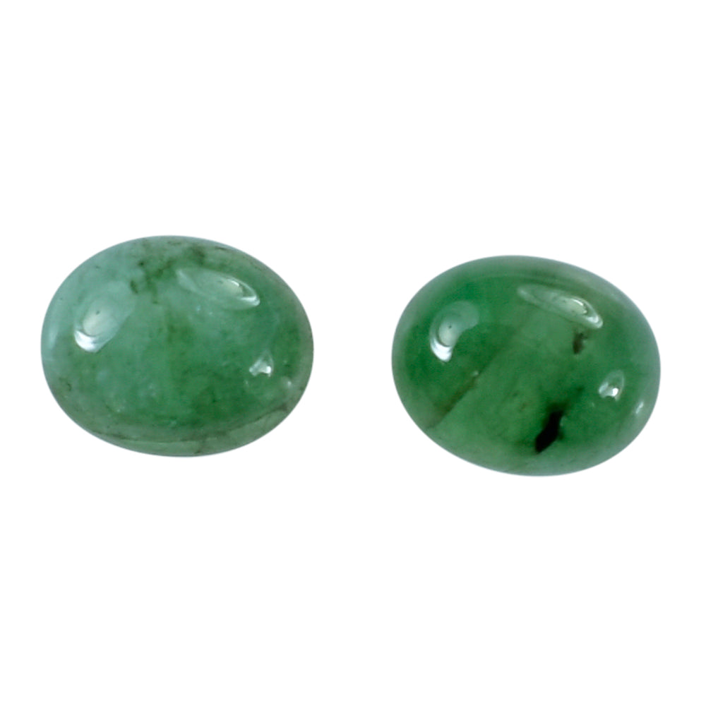 EMERALD OVAL CAB 5X4MM 0.41 Cts