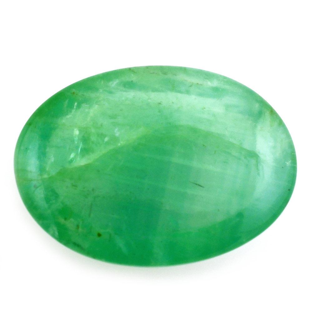 EMERALD OVAL CAB 18X13MM 11.25 Cts.