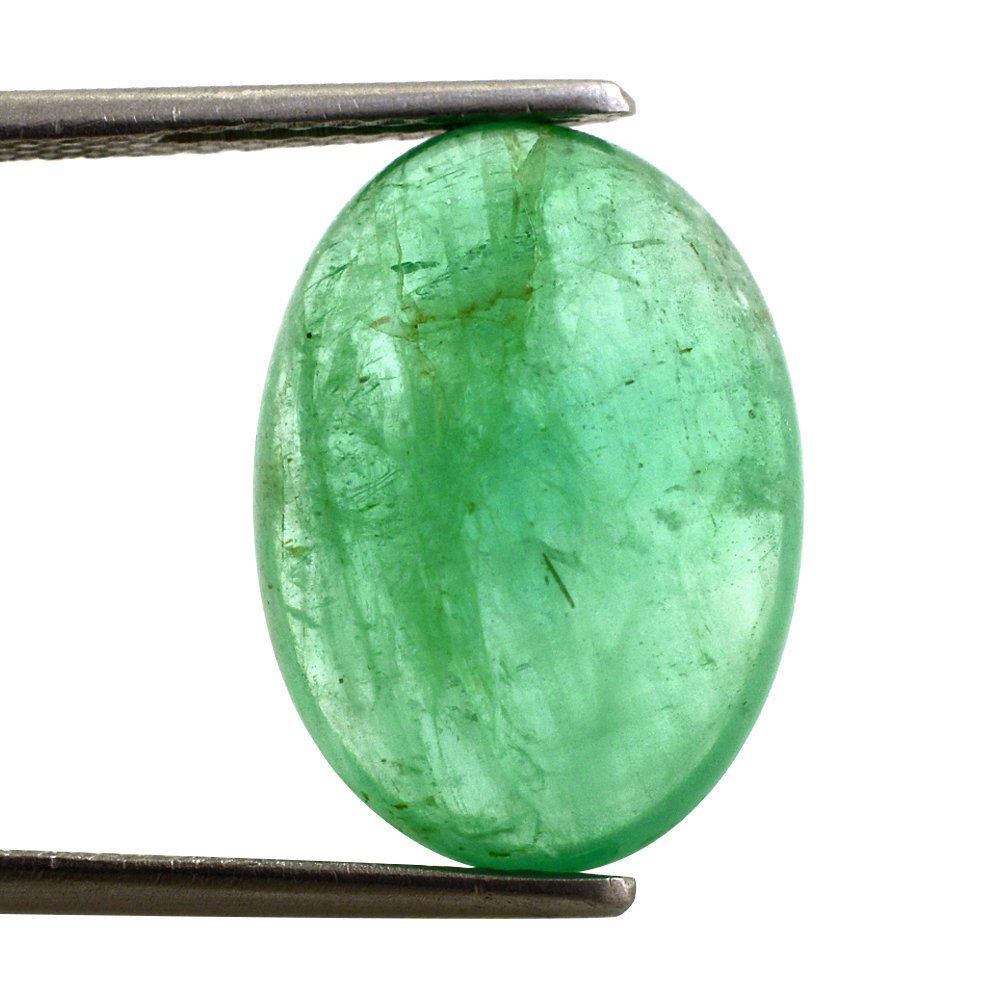 EMERALD OVAL CAB 18X13MM 11.25 Cts.