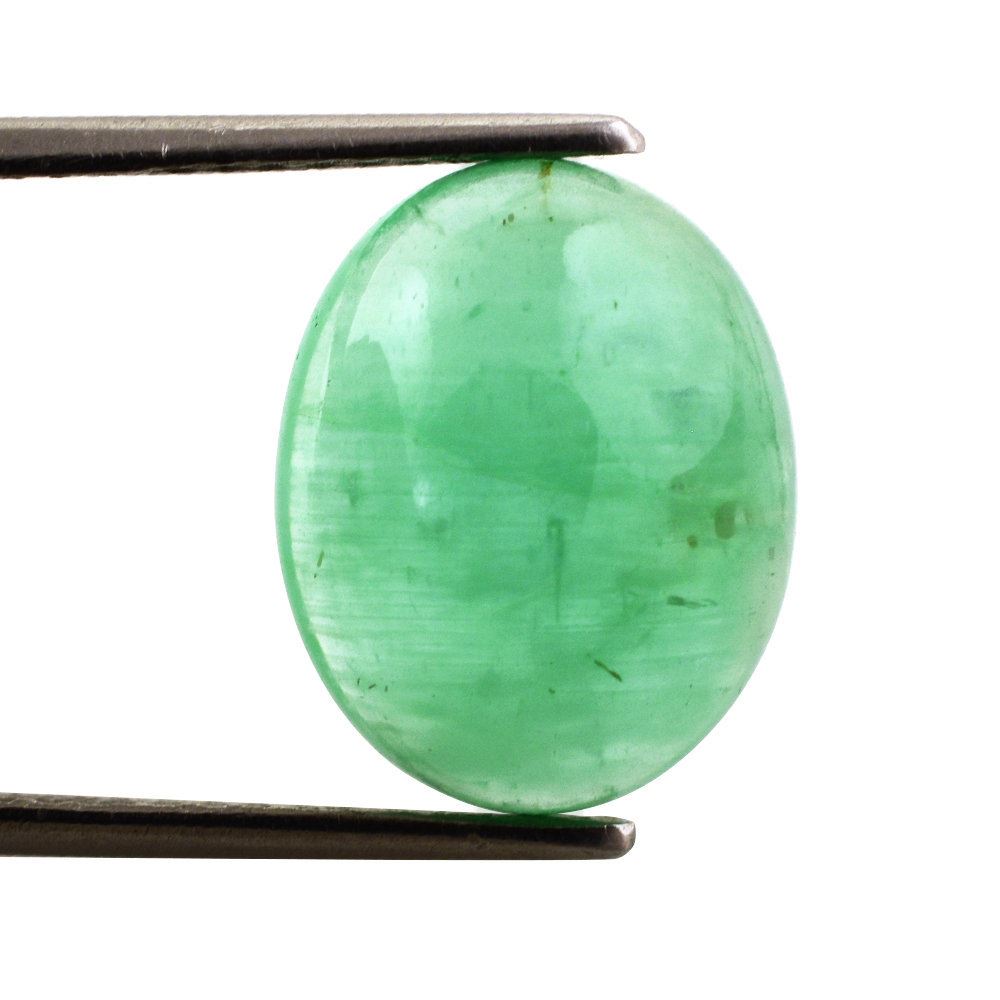 EMERALD OVAL CAB 15X12MM 7.95 Cts.