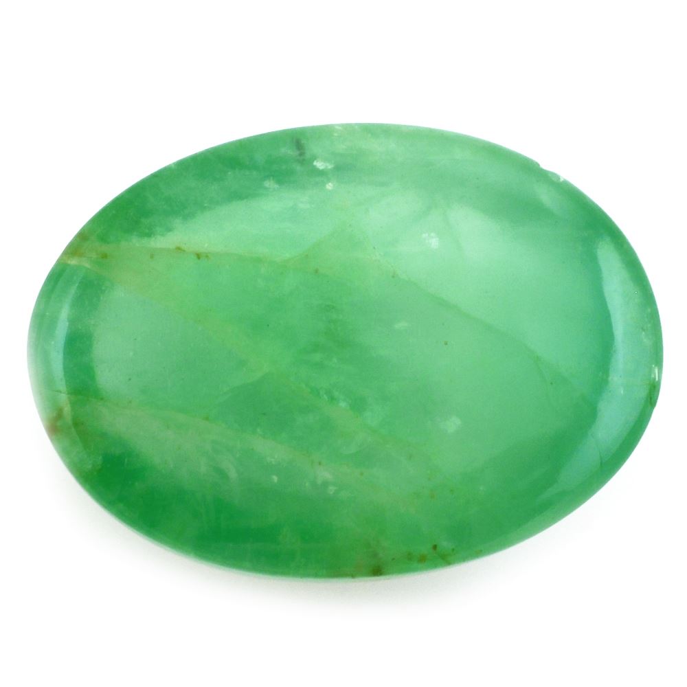 EMERALD OVAL CAB 18X13MM 12.40 Cts.