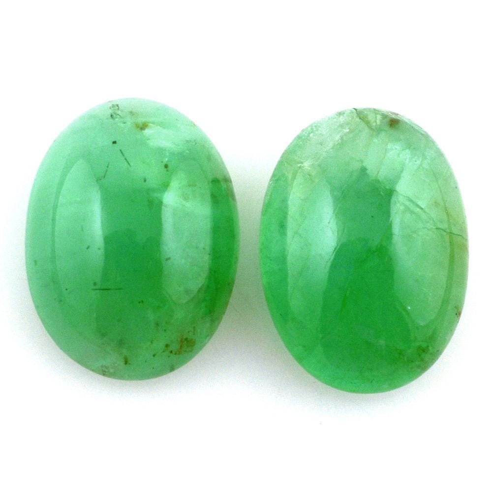 EMERALD OVAL CAB 20.50X16.50MM 21.35 Cts.