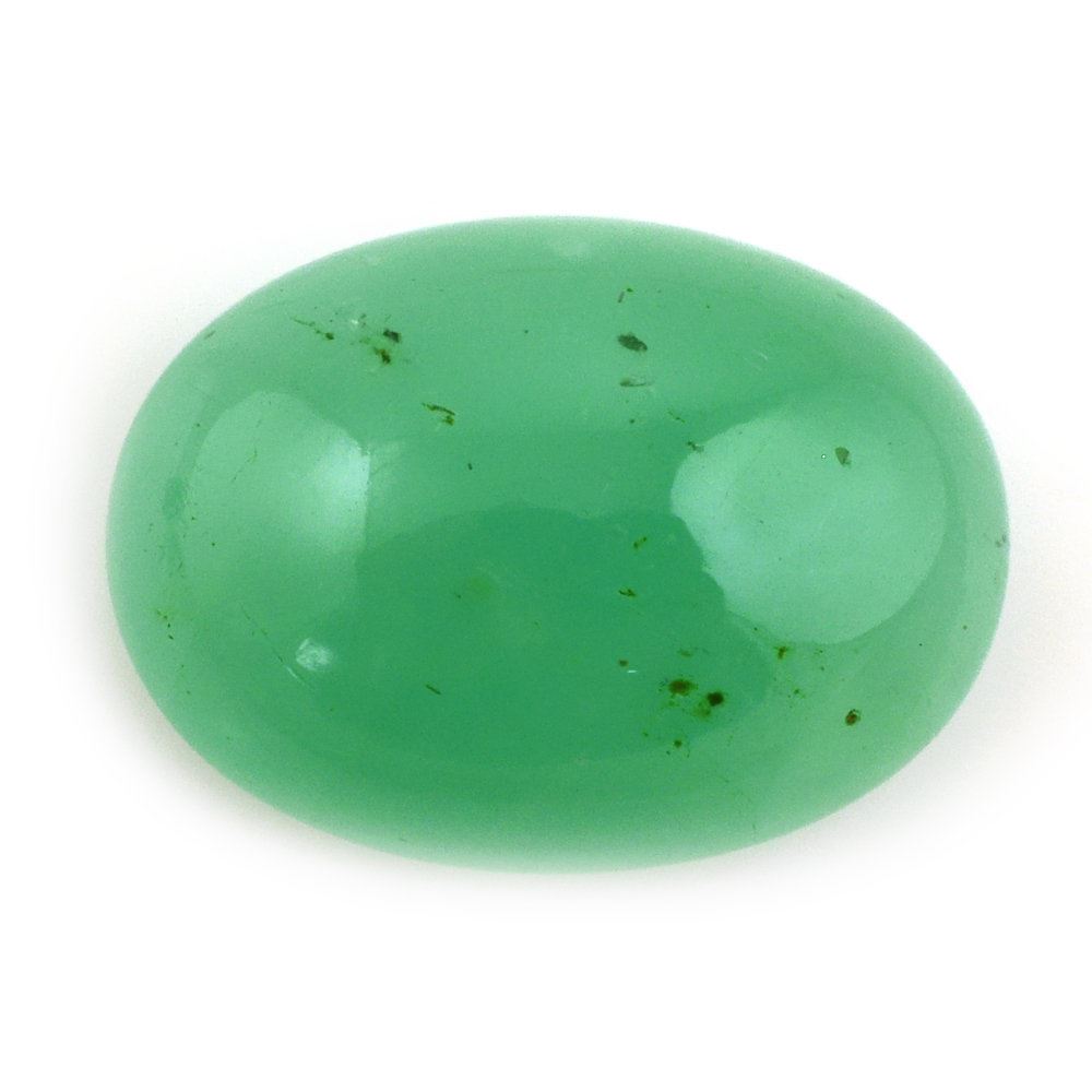 EMERALD OVAL CAB 14X10MM 5.37 Cts.