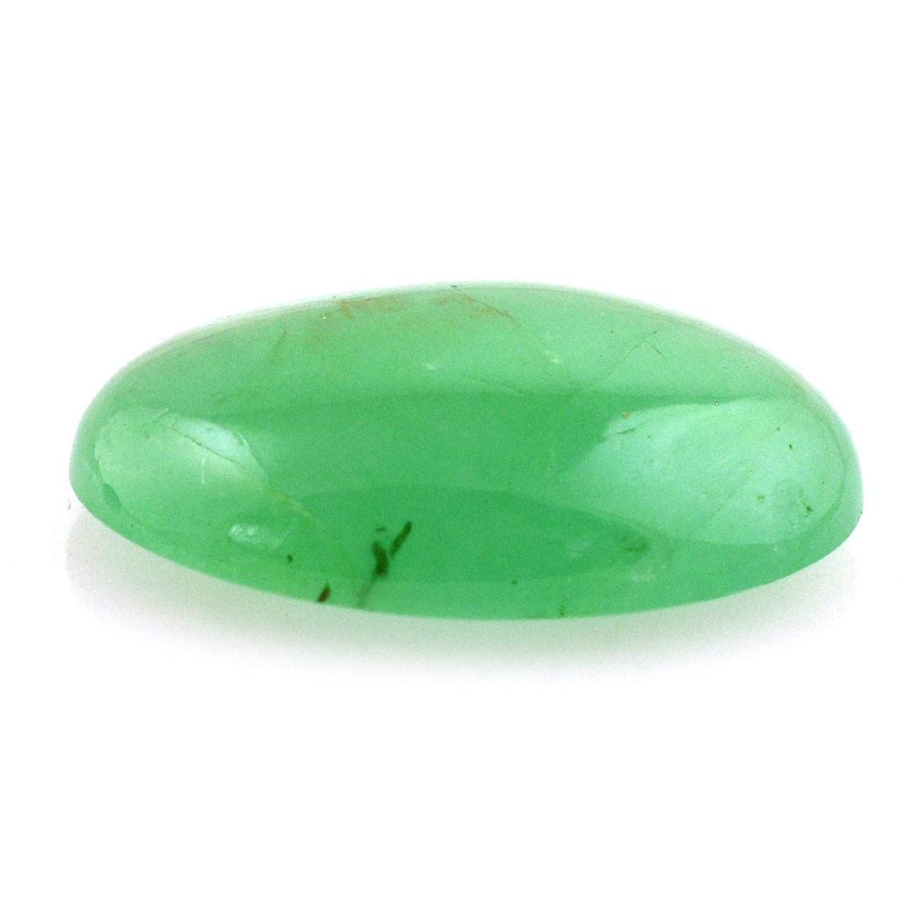 EMERALD OVAL CAB 15X11MM 5.68 Cts.