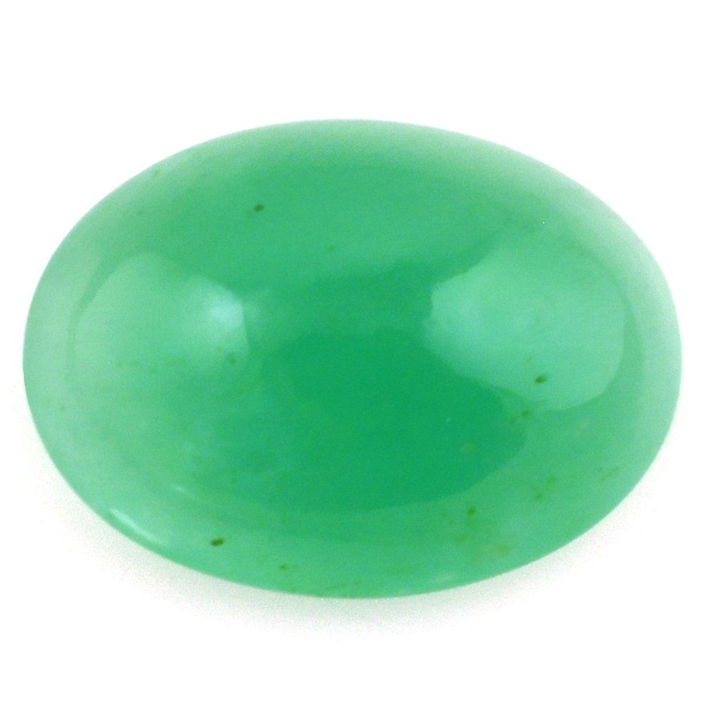 EMERALD OVAL CAB 16X12MM 7.95 Cts.