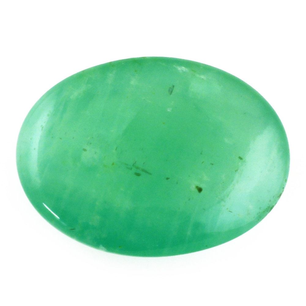 EMERALD OVAL CAB 16X12MM 7.95 Cts.