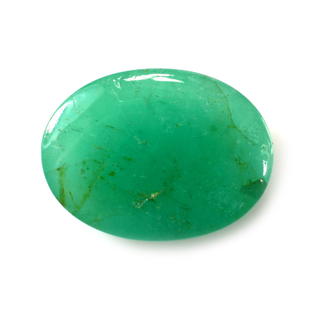 EMERALD OVAL CAB 12.50X9.40MM 3.80 Cts.
