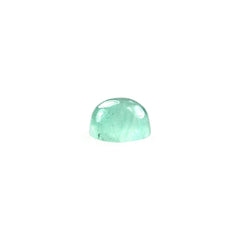 EMERALD PLAIN ROUND CAB (LITE) (SOME BLACK  WHITE SPOTS) 3.00MM 0.15 Cts.
