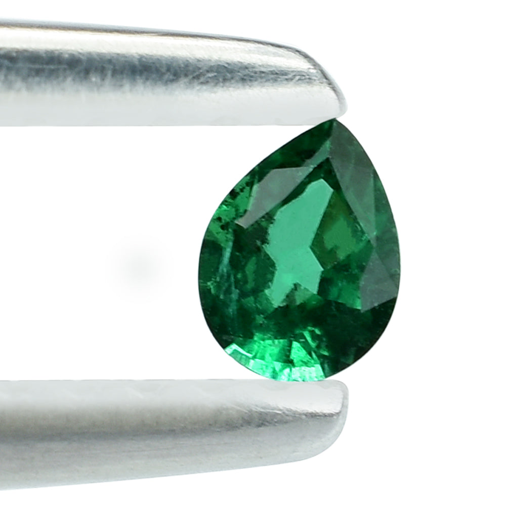 EMERALD CUT PEAR (TRANSPARENT)(DARK)(CLEAN) 3.50X2.50 MM 0.05 Cts.