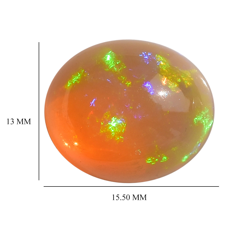 ETHIOPIAN OPAL PLAIN OVAL CAB 15.50X13.00 MM 5.55 Cts.