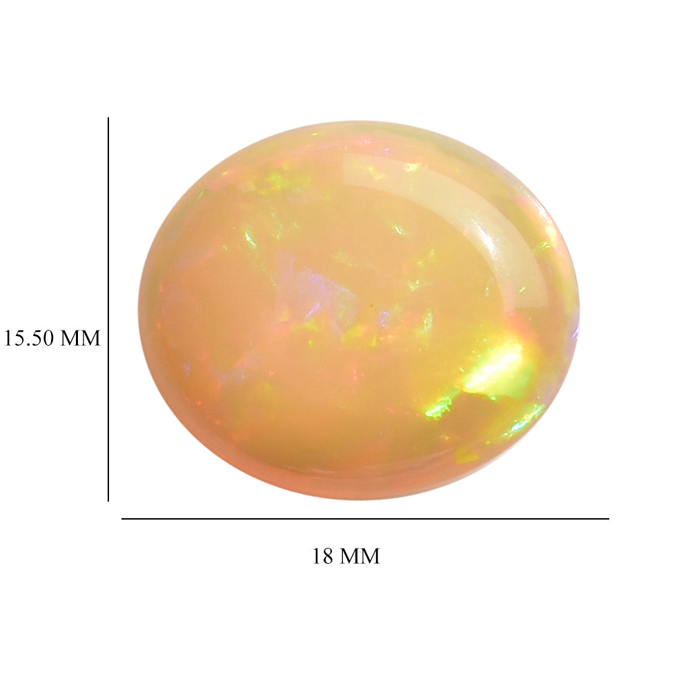 ETHIOPIAN OPAL PLAIN OVAL CAB 18.00X15.50 MM 10.65 Cts.