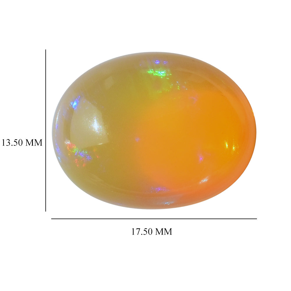 ETHIOPIAN OPAL PLAIN OVAL CAB 17.50X13.50 MM 8.55 Cts.