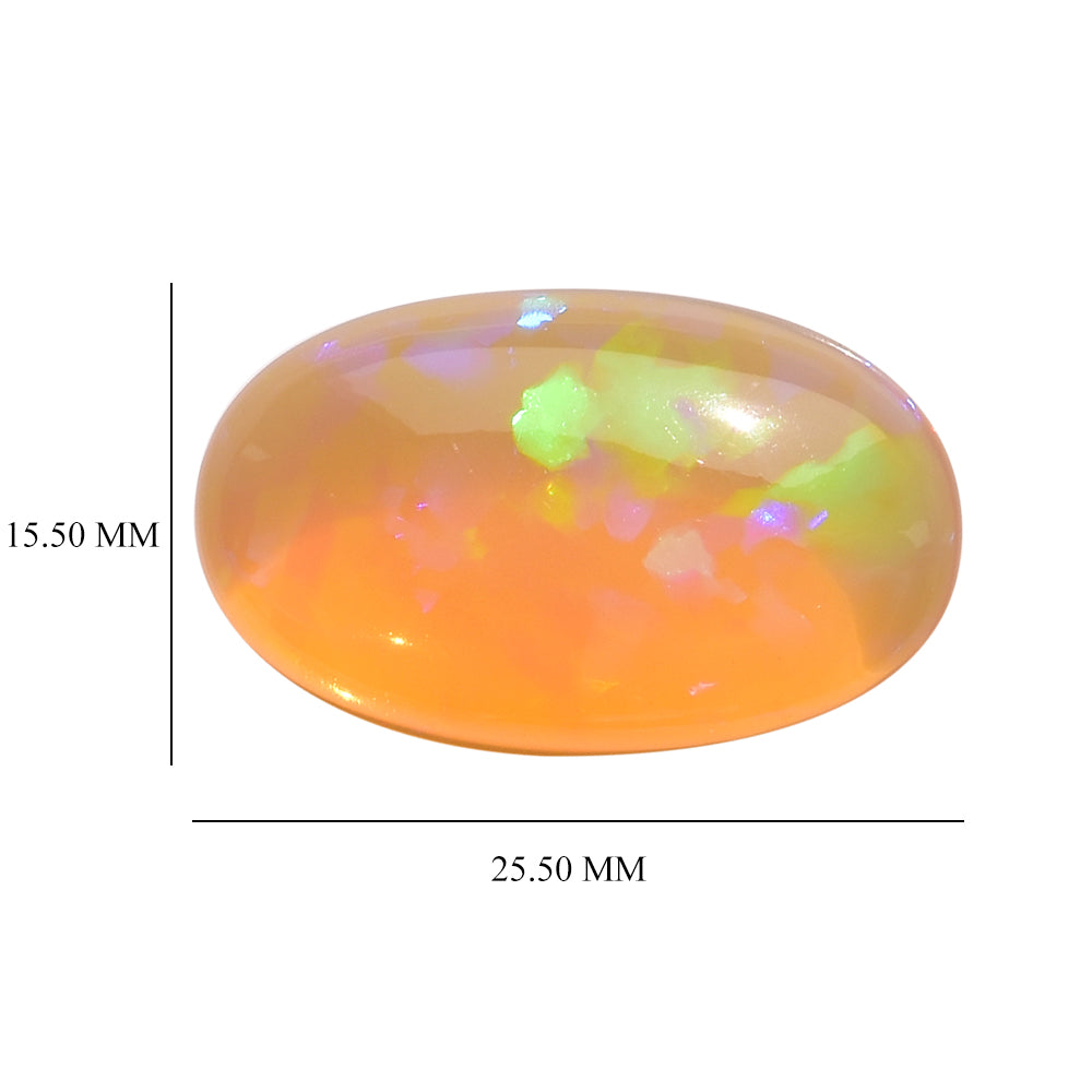 ETHIOPIAN OPAL PLAIN OVAL CAB 25.50X15.50 MM 13.70 Cts.