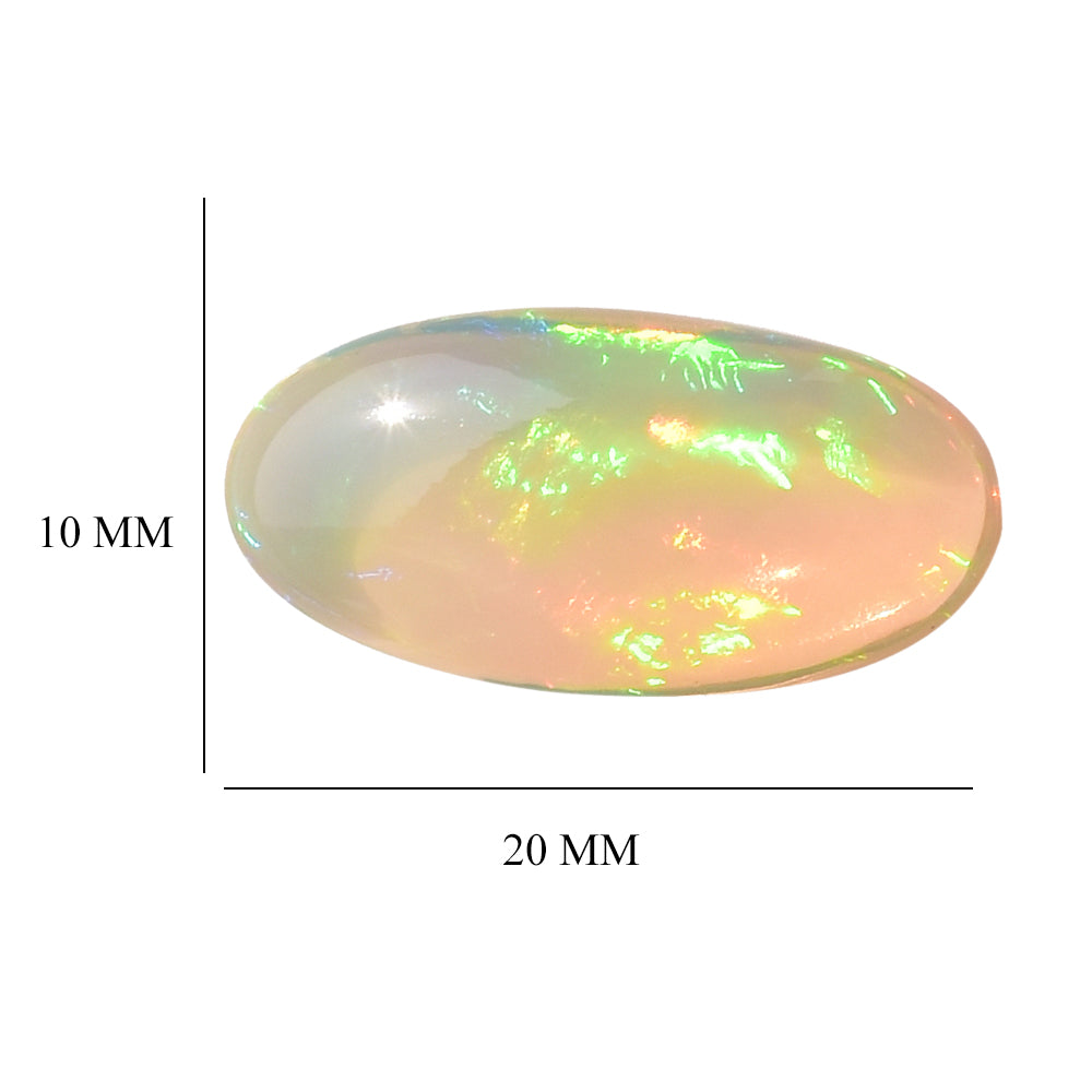 ETHIOPIAN OPAL PLAIN OVAL CAB 20.00X10.00 MM 4.50 Cts.