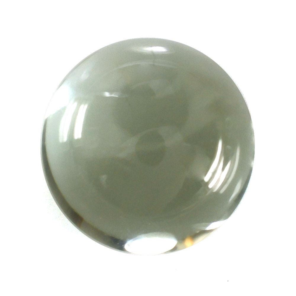 GREEN AMETHYST ROUND CAB 9MM 2.98 Cts.
