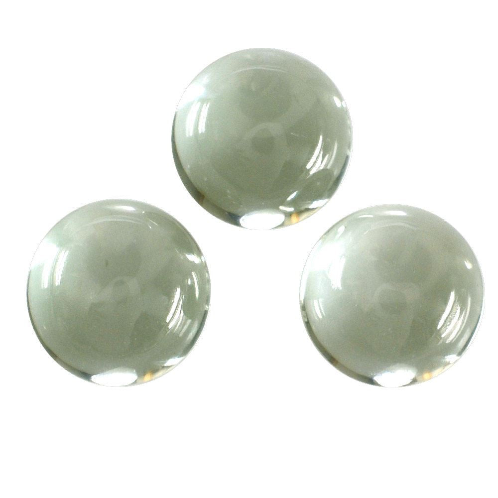 GREEN AMETHYST ROUND CAB 9MM 2.98 Cts.