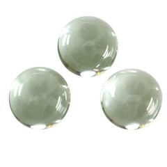 GREEN AMETHYST ROUND CAB 9MM 2.98 Cts.