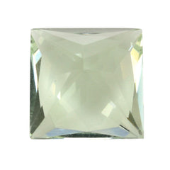 GREEN AMETHYST SPECIAL PRINCESS CUT SQUARE 10MM 4.20 Cts.