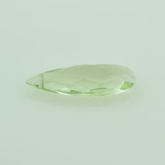GREEN AMETHYST BRIOLETTE PEAR (FULL DRILL) 24X8MM 5.87 Cts.