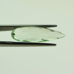 GREEN AMETHYST BRIOLETTE PEAR 24X8MM 6.68 Cts.