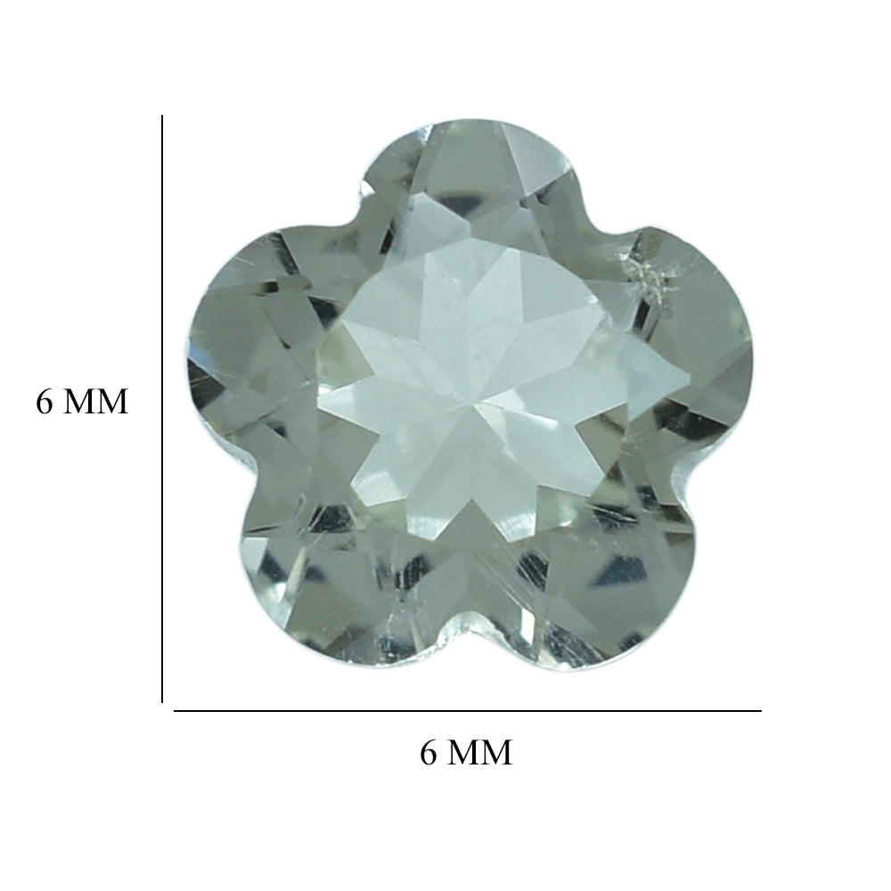 GREEN AMETHYST CUT FLOWER LEAF (C-1) (THICKNESS:-3.60-4.00MM) 6MM 0.78 Cts.