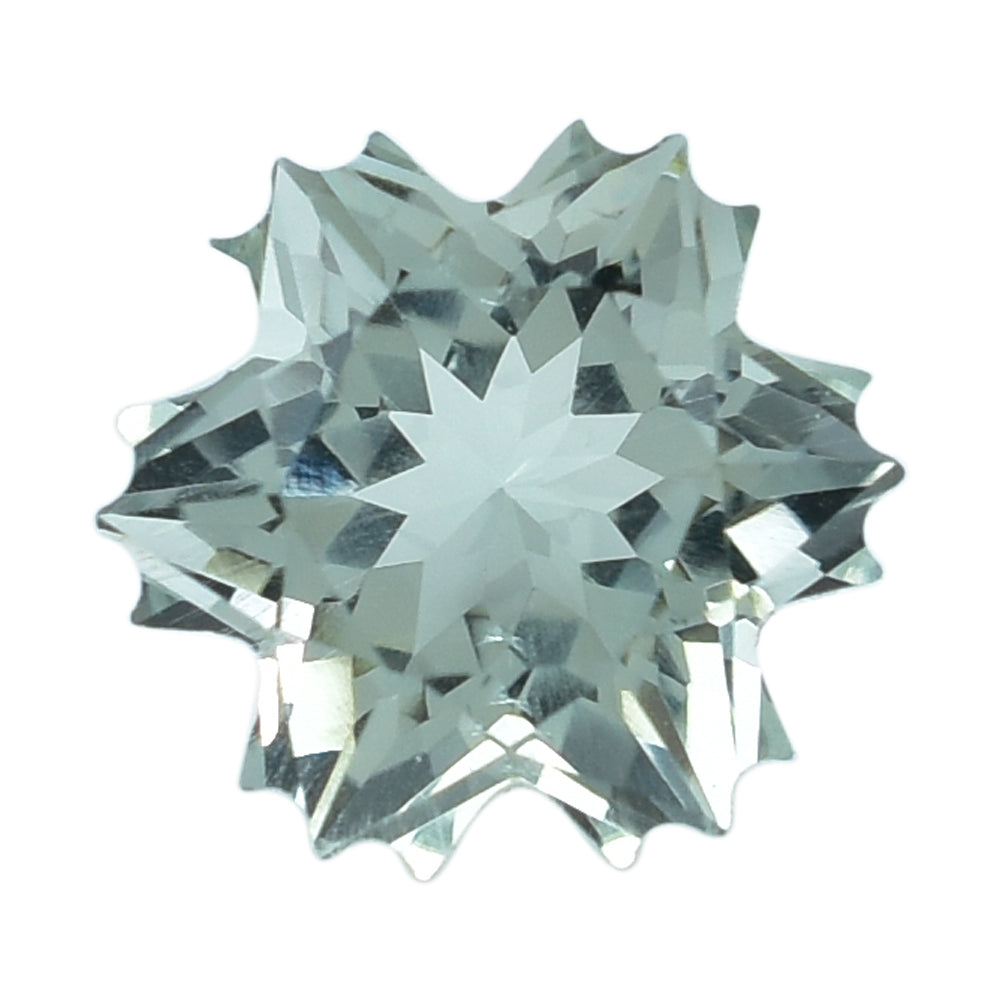 GREEN AMETHYST CUT SNOWFLAKE SHAPE (C-1) 8MM (THICKNESS:-6.00MM) 2.17 Cts.