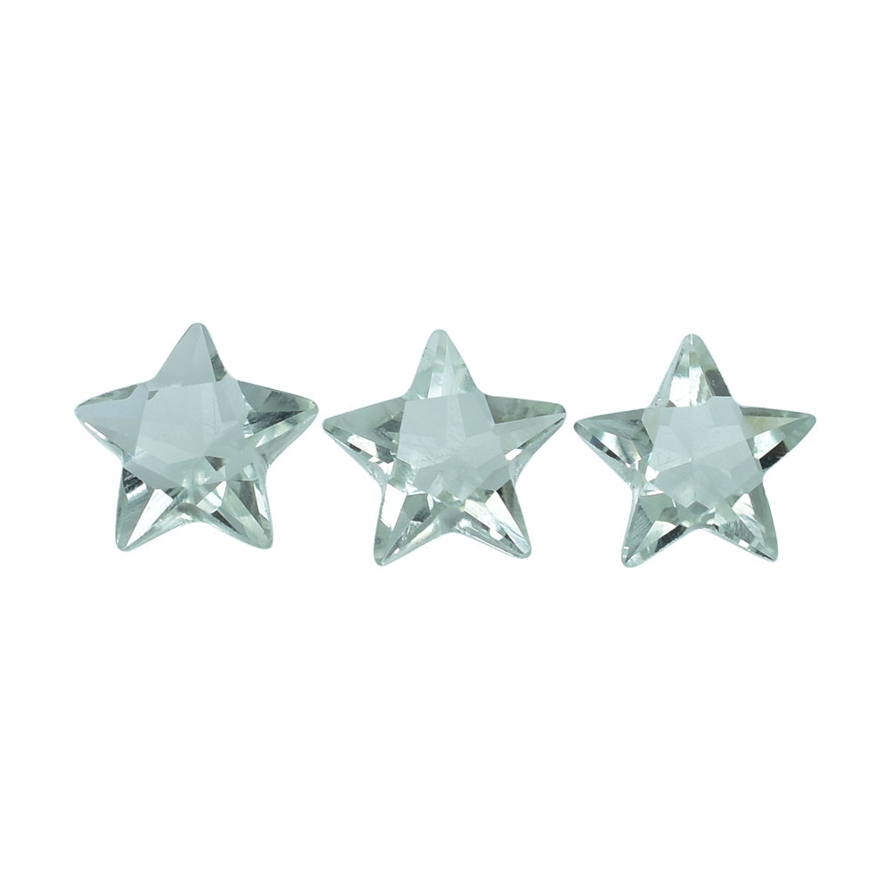 GREEN AMETHYST CUT STAR (C-1) 6MM (THICKNESS:-3.90-4.30MM) 0.62 Cts.