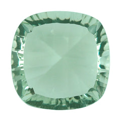 GREEN AMEHTYST CONCAVE CUT CUSHION (DES#71) 12MM 6.47 Cts.