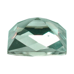 GREEN AMEHTYST CHECKER CUT SQUARE 12MM 7.03 Cts.