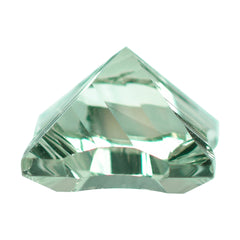 GREEN AMEHTYST CONCAVE NINETY CUT SQUARE (DES#52) 12MM 6.88 Cts.