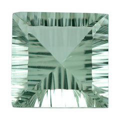GREEN AMEHTYST CONCAVE CUT SQUARE (DES#48) 12MM 6.95 Cts.