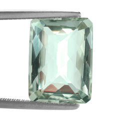 GREEN AMEHTYST CHECKER CUT OCTAGON 16X12MM 10.85 Cts.