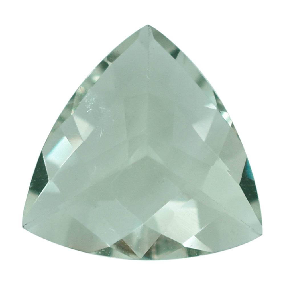 GREEN AMEHTYST CHECKER CUT TRILLION 12MM 4.40 Cts.