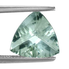 GREEN AMEHTYST CHECKER CUT TRILLION 12MM 4.40 Cts.